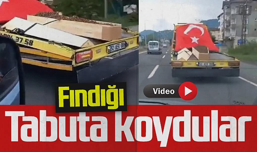 Samsun'da Fındık Üreticisinden Tabutlu Protesto