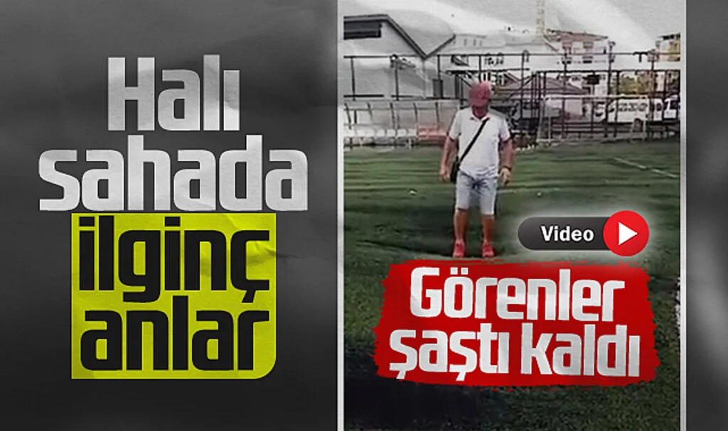 Samsun'da Halı Saha Kabardı Ortaya İlginç Görüntüler Çıktı