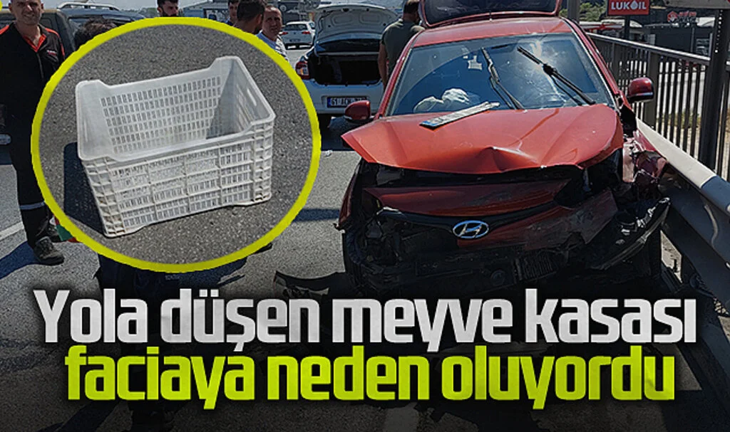 Samsun'da Meyve Kasası Kazaya Yol Açtı: 3 Kişi Hastanelik Oldu