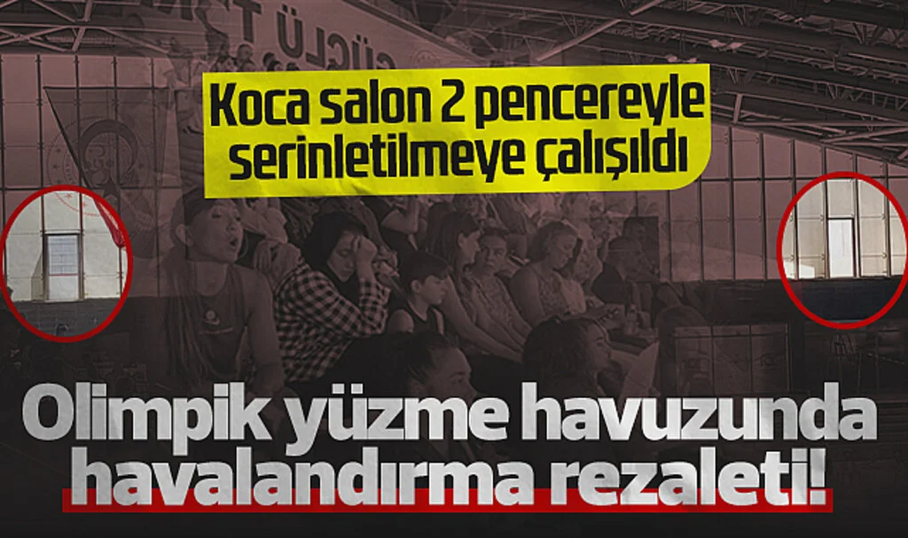 Samsun'da Olimpik Yüzme Havuzunda Havalandırma Rezaleti