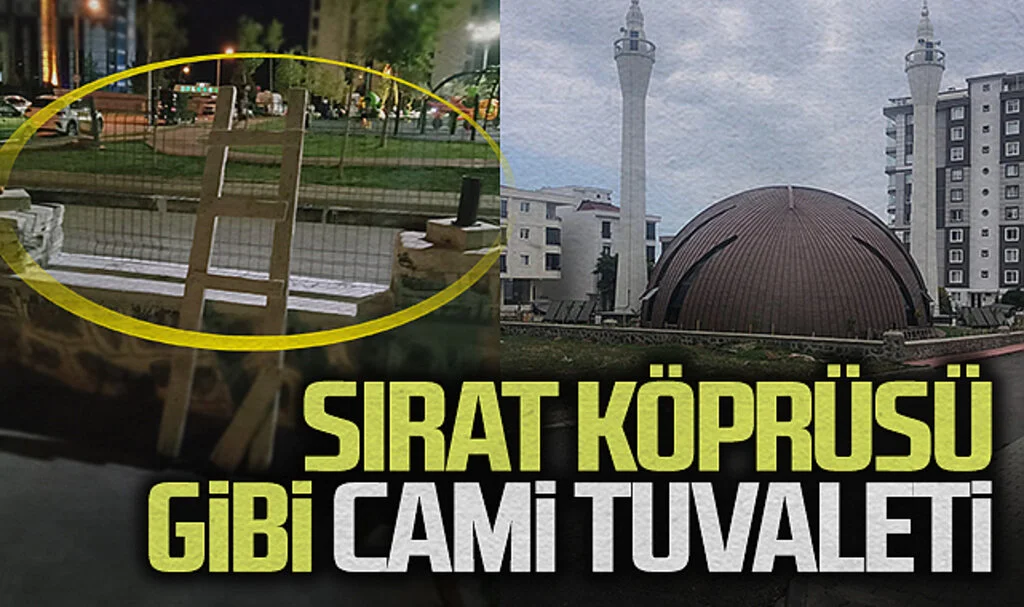 Samsun'da Teleferik Cami Cemaati Çitlerle Karşı Karşıya: Sırat Köprüsü Gibi Cami Tuvaleti!