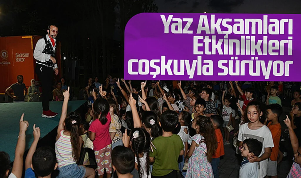 Samsun'da Yaz Akşamları Etkinlikleri Coşkuyla Sürüyor