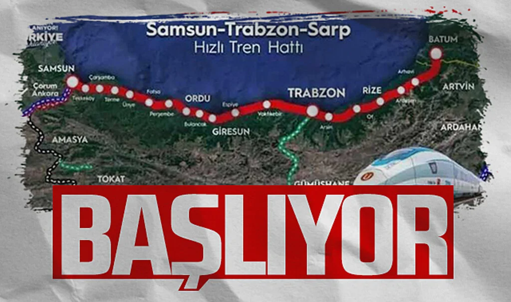 Samsun - Sarp Demiryolu Başlıyor
