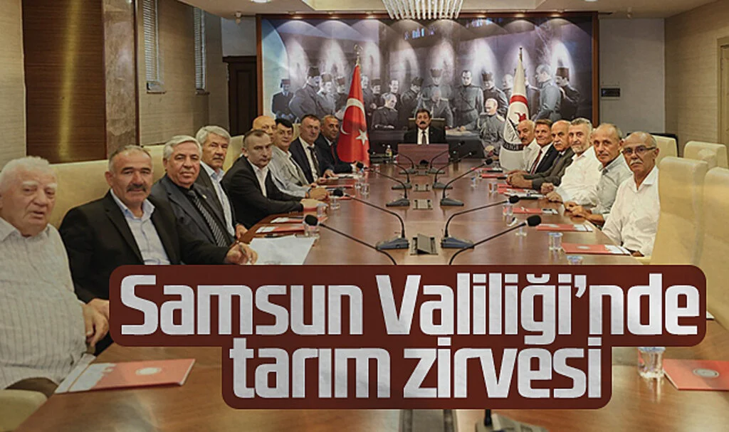Samsun Valiliği’nde Tarım Zirvesi: Çiftçilerin Sorunları Masaya Yatırıldı