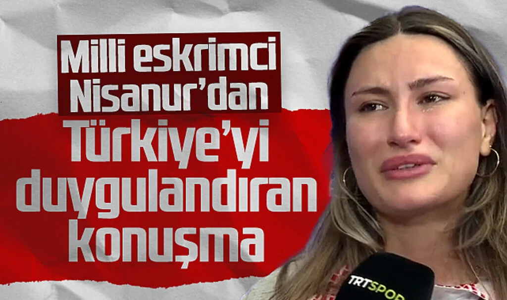 Samsunlu Milli Eskrimci Nisanur Erbil'den Duygulandıran Konuşma