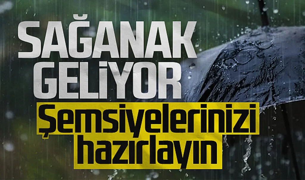 Samsunlular Şemsiyelerinizi Hazırlayın! Sağanak Geliyor...