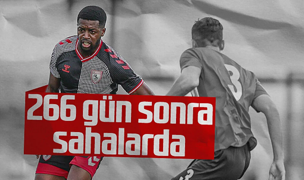 Samsunspor'da Nanu, 266 Gün Sonra Sahalara Döndü