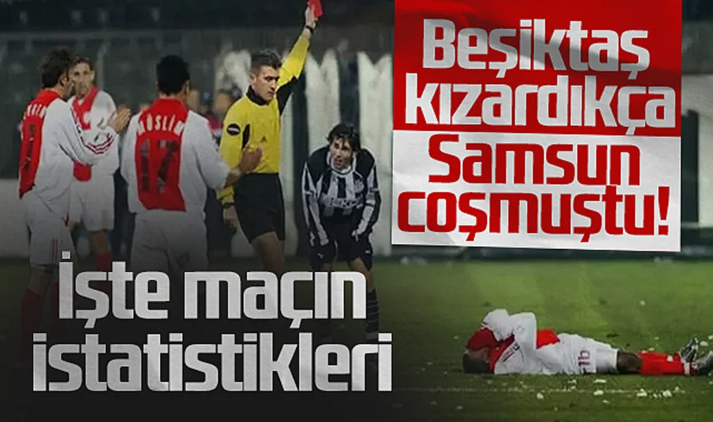 Samsunspor ile Beşiktaş Arasında 32. Randevu! İşte Maçın İstatistikleri...