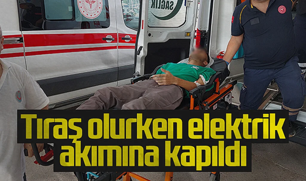 Tıraş Olurken Elektrik Akımına Kapılan Genç Ölümden Döndü