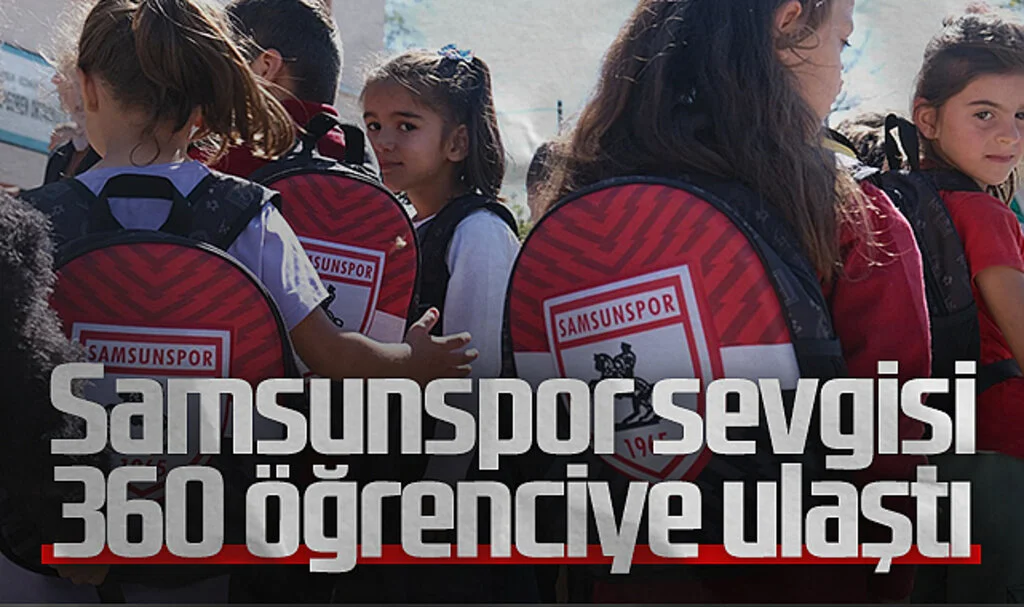 1965 Samsunspor Derneği’nden 360 Öğrenciye Samsunspor Temalı Çanta Hediye