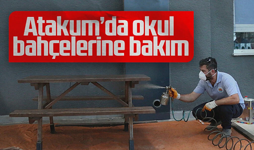 Atakum’da Okul Bahçelerine Yenileme Çalışması