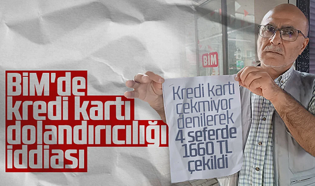 BİM'de Dolandırıcılık İddiası! Kredi Kartı Çekmiyor Denilerek 4 Seferde 1660 TL Çekildi