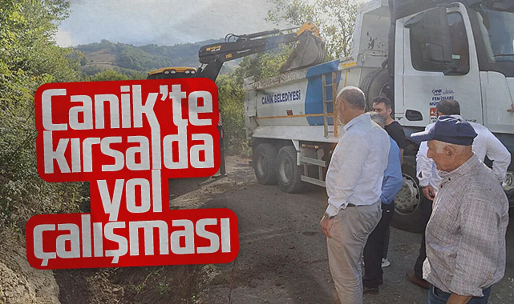 Canik'te Kırsal Yollarda Genişletme ve Yapım Çalışmaları Devam Ediyor