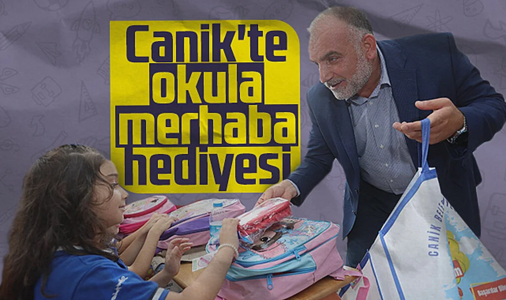Canik'te 'Okula Merhaba' Hediyesi
