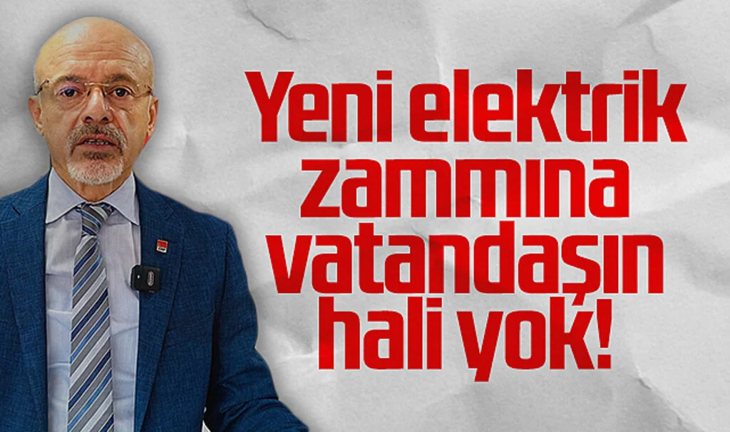 CHP Samsun İl Başkanı Mehmet Özdağ: Yeni elektrik zammına vatandaşın hali yok !