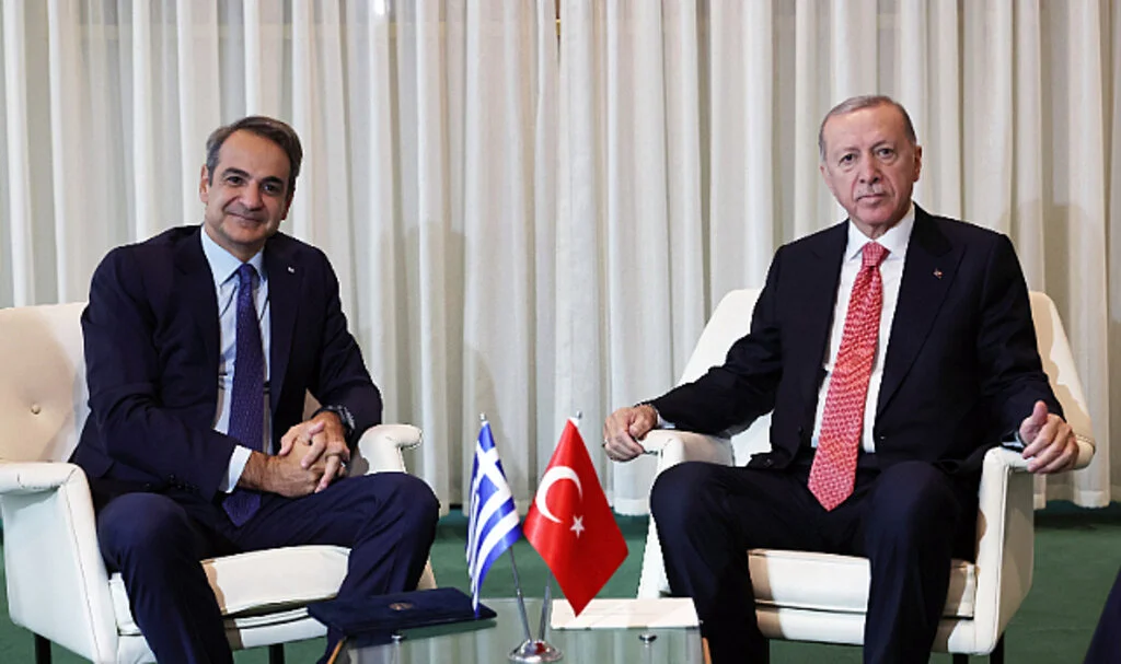 Cumhurbaşkanı Erdoğan ve Miçotakis, BM'de Bir Araya Geldi