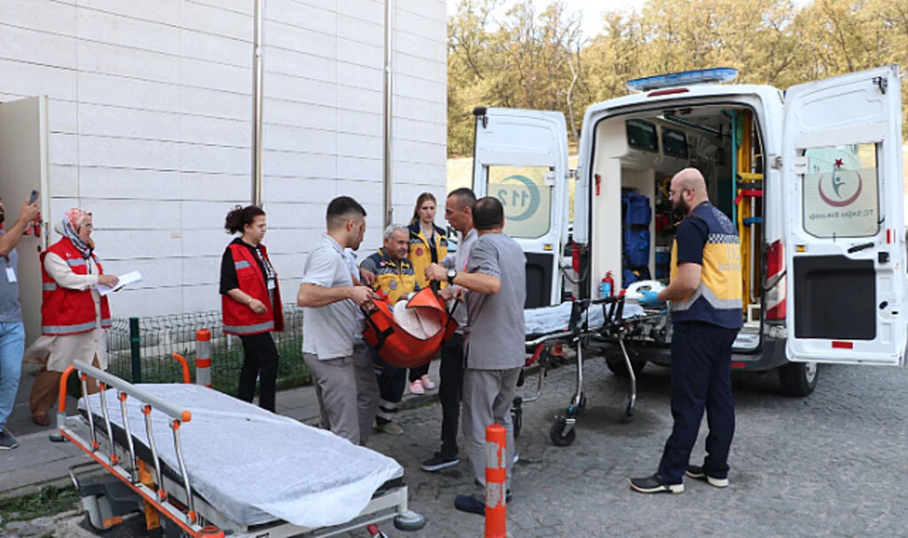Havza Devlet Hastanesi’nde Deprem Tatbikatı Gerçekleştirildi