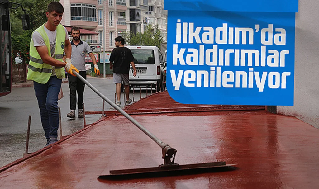 İlkadım’da Kaldırımlar Yenileniyor