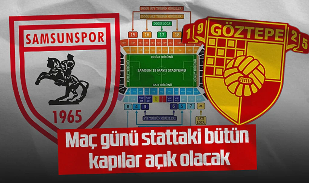 Maç günü stattaki bütün kapılar açık olacak