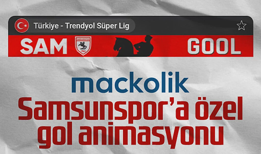 Maçkolik’ten Samsunspor’a Özel Gol Animasyonu!