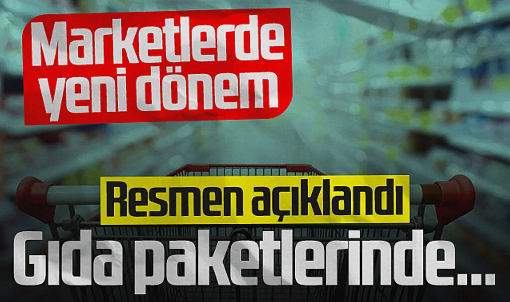 Marketlerde Yeni Dönem! Gıda Paketlerinde...