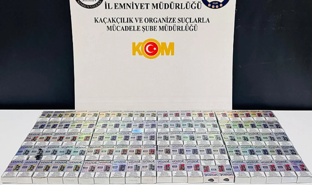Samsun'da 100 Kaçak Elektronik Sigara Ele Geçirildi