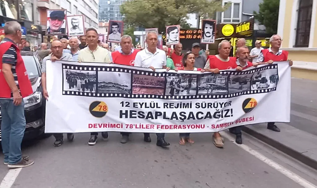 Samsun'da 12 Eylül Darbesi'nin 44. Yıldönümünde Protesto Yürüyüşü