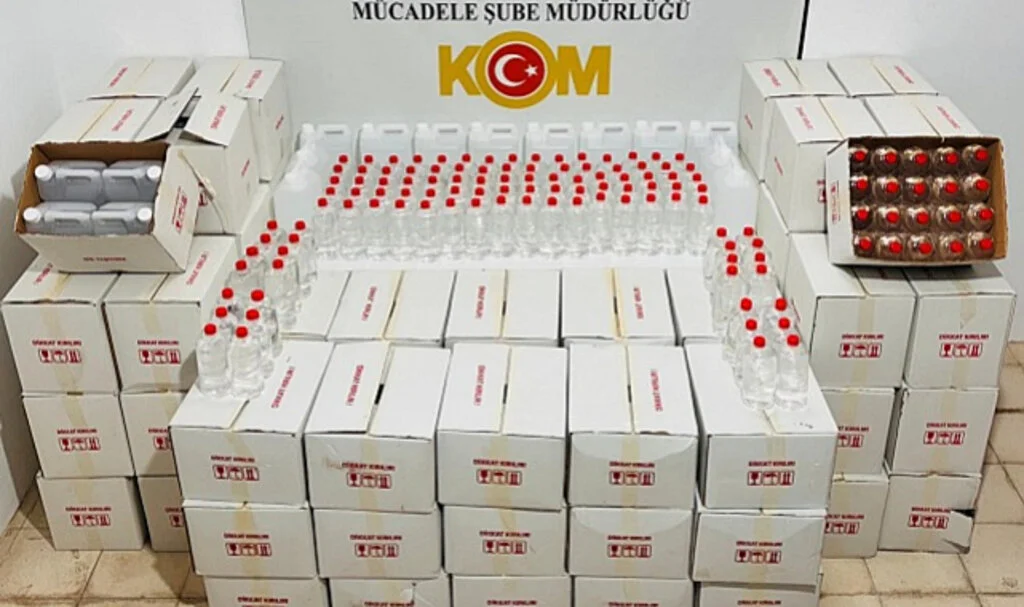 Samsun'da 2 Ton Etil Alkol Ele Geçirildi