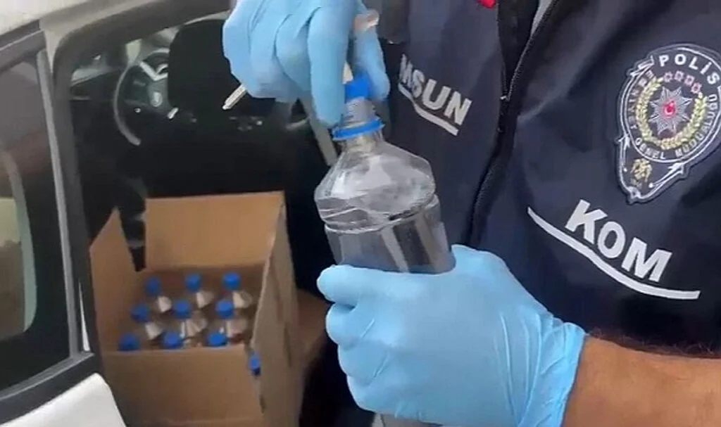 Samsun'da 320 Litre Etil Alkol Ele Geçirildi