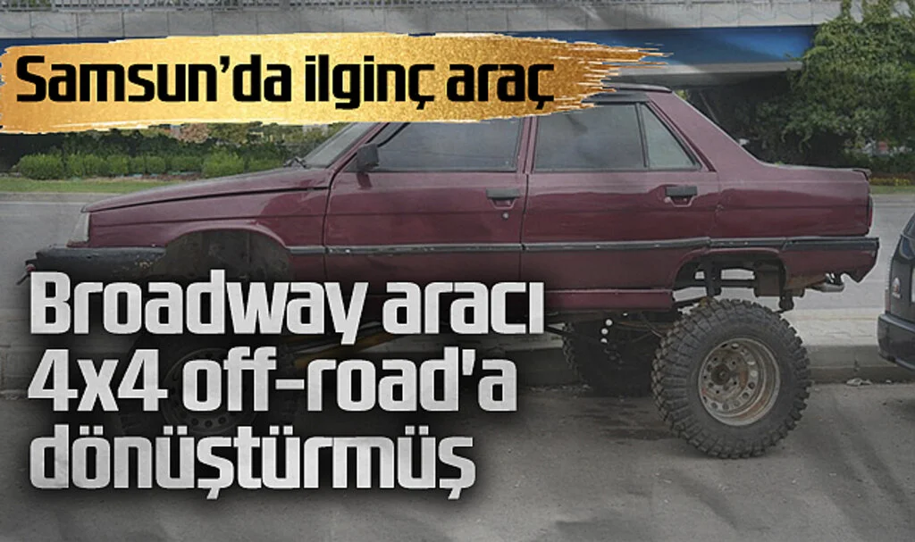 Samsun’da 4x4 Off-road’a Dönüştürülen Broadway İlgi Odağı Oldu