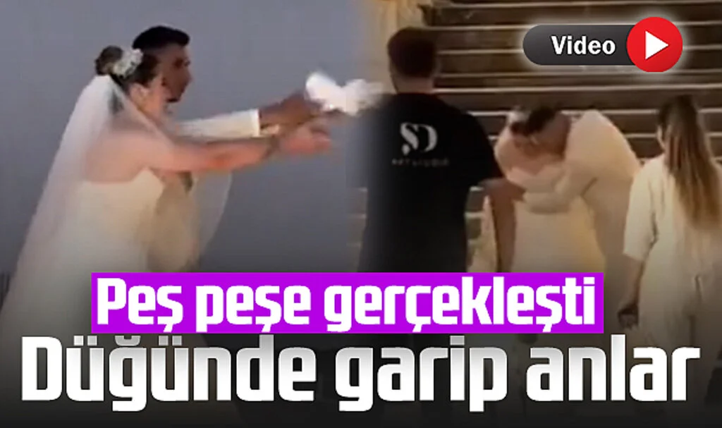 Samsun'da Bir Düğün Talihsizliklerle Gündem Oldu! Güvercin Uçmadı, Gelin Düştü, Yangın Çıktı...