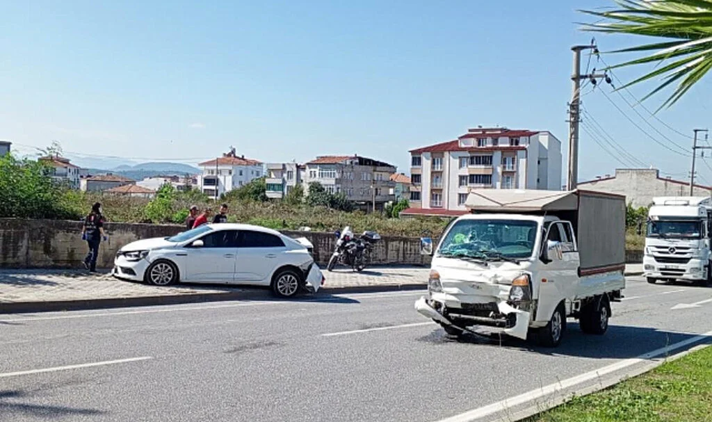 Samsun'da Büyükbaş Hayvan Kazaya Neden Oldu: 1 Yaralı