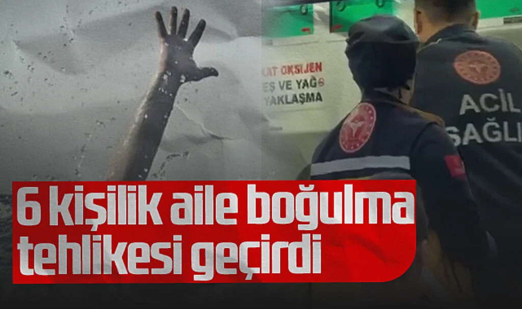 Samsun'da Denize Giren 6 Kişilik Aile Boğulma Tehlikesi Geçirdi