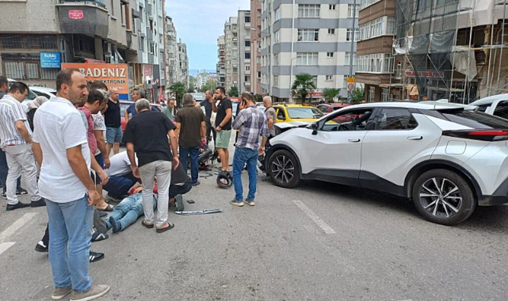 Samsun'da Dikkatsizlik Kaza Getirdi 