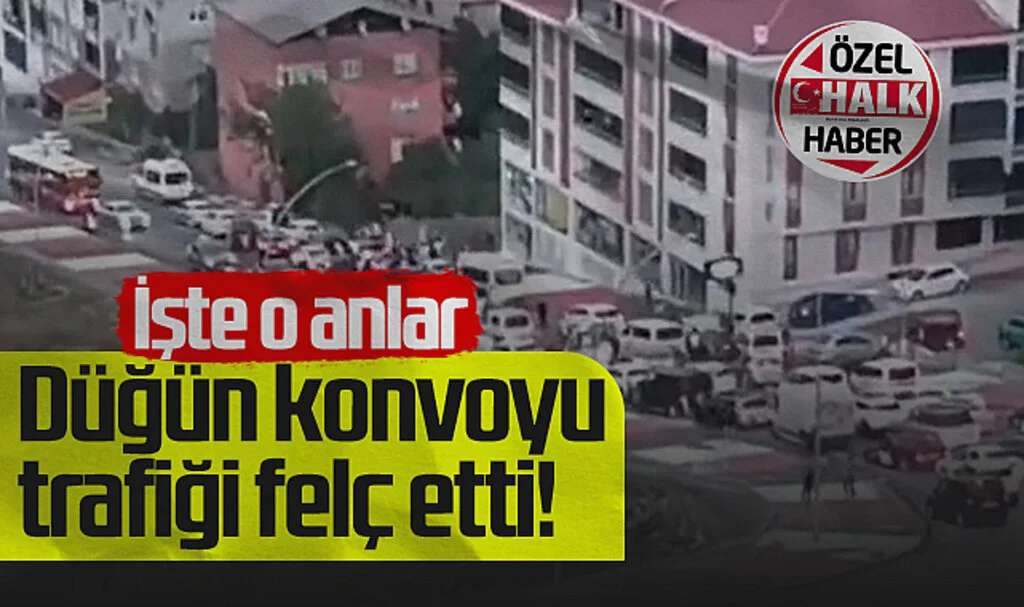 Samsun'da Düğün Konvoyu Trafiği Felç Etti! İşte O Anlar...