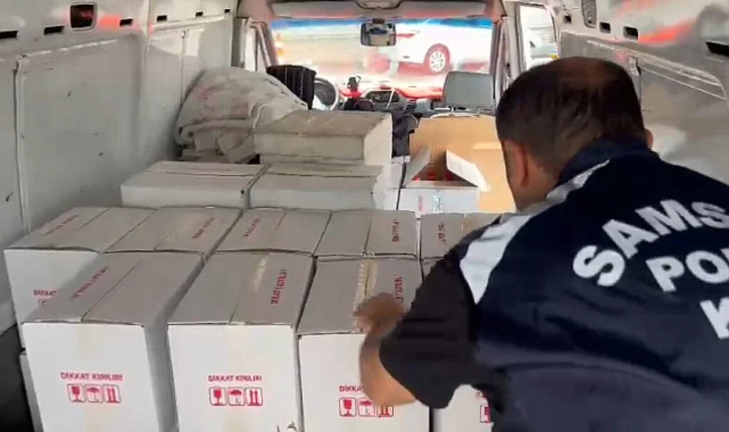 Samsun'da etil alkol operasyonu 