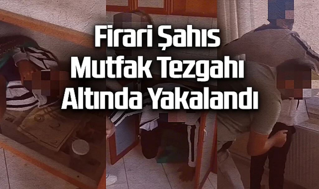Samsun'da Firari Şahıs Mutfak Tezgahı Altında Yakalandı
