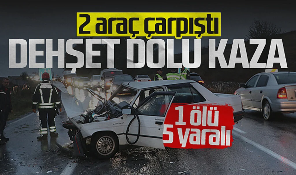 Samsun'da İki Araç Çarpıştı! 1 Ölü, 5 Yaralı