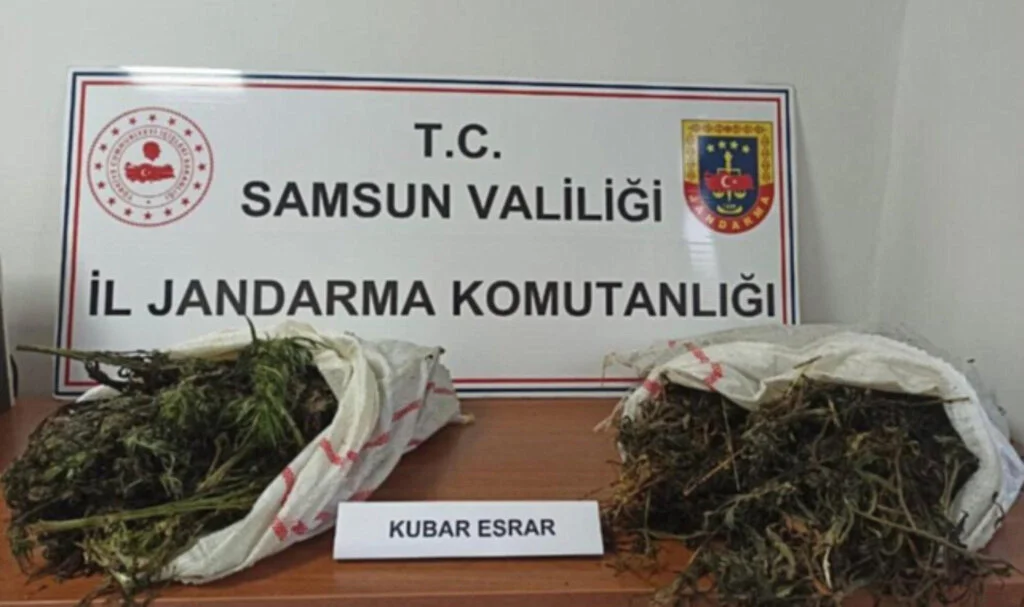 Samsun’da Jandarma 6 Kilo 930 Gram Esrar Ele Geçirdi