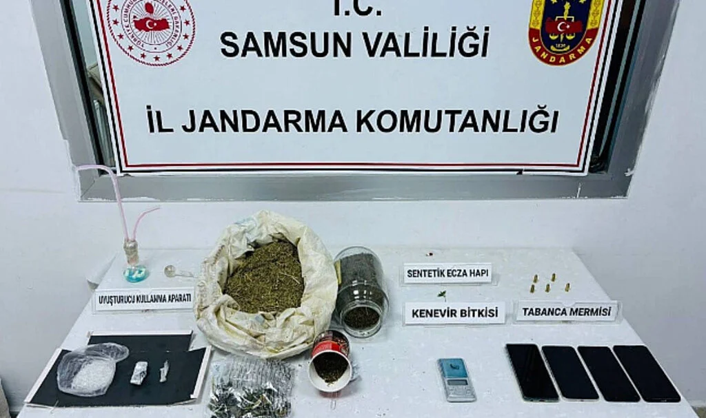 Samsun'da Jandarmadan uyuşturucu operasyonu