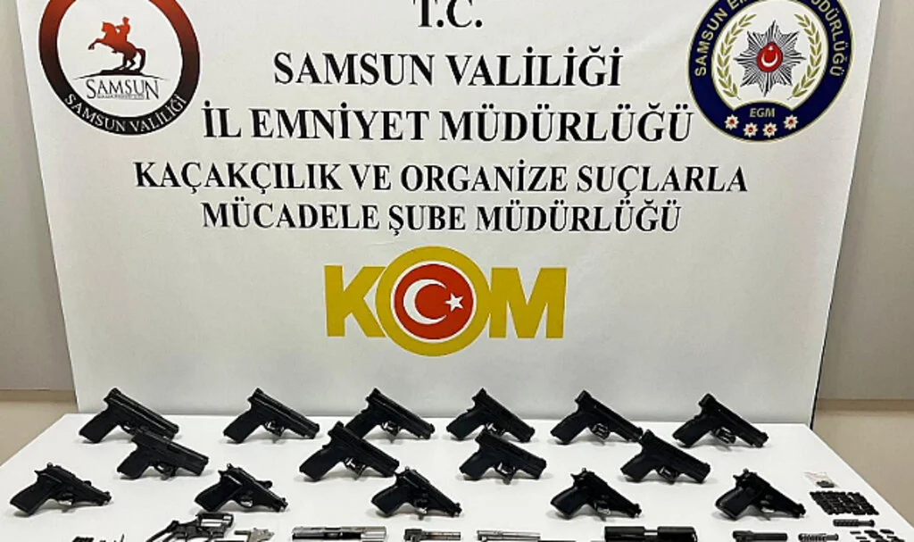 Samsun’da Kaçak Silah Ticareti Operasyonu: 2 Kişi Gözaltında