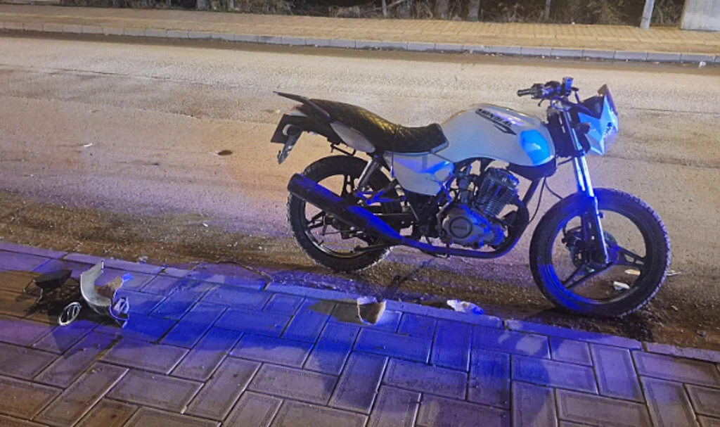 Samsun'da Motosiklet Sürücüsüne Yetersiz Ehliyet Cezası