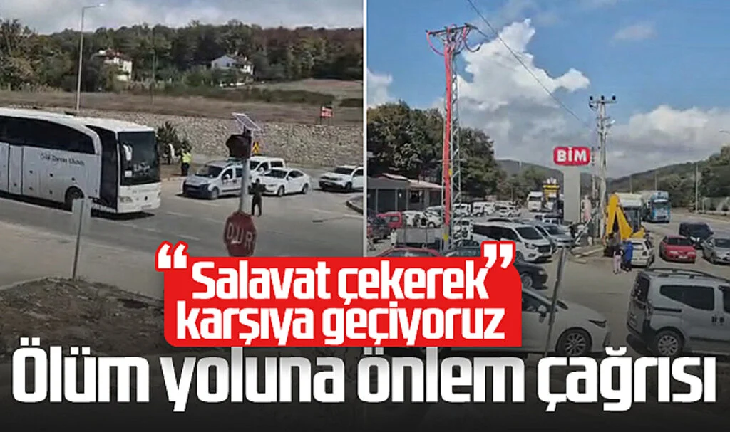 Samsun'da Ölüm Yoluna Önlem Çağrısı: "Salavat Çekerek Karşıya Geçiyoruz"