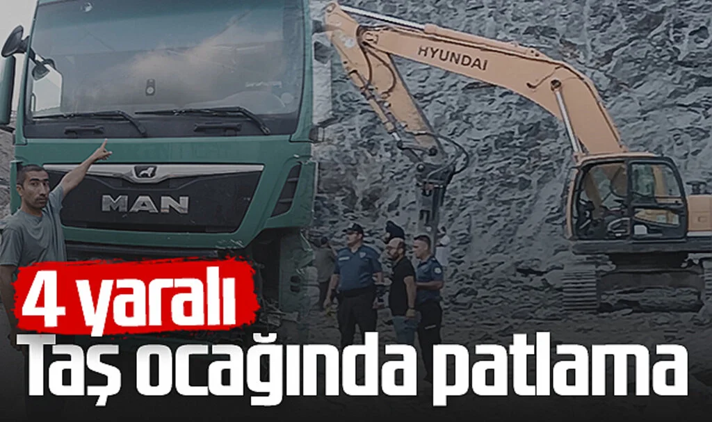 Samsun'da Patlama Sonrası Taş Yağdı: 4 Yaralı