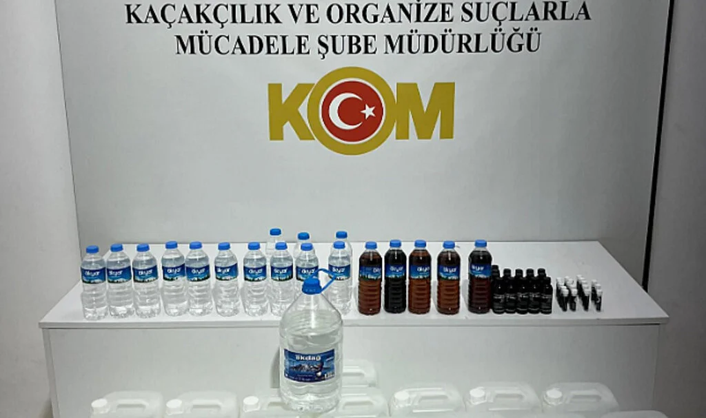 Samsun'da Sahte İçki Operasyonu: 80 Litre Etil Alkol Ele Geçirildi