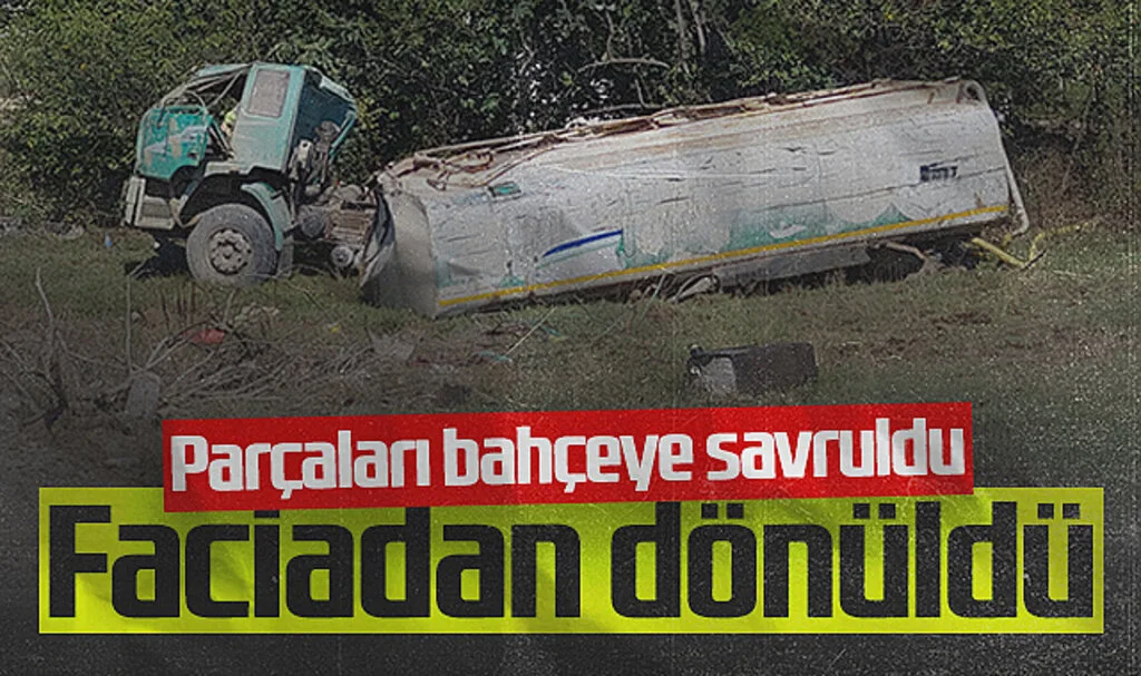 Samsun'da Sulama Tankeri Şarampole Yuvarlandı: 1 Kişi Ağır Yaralandı