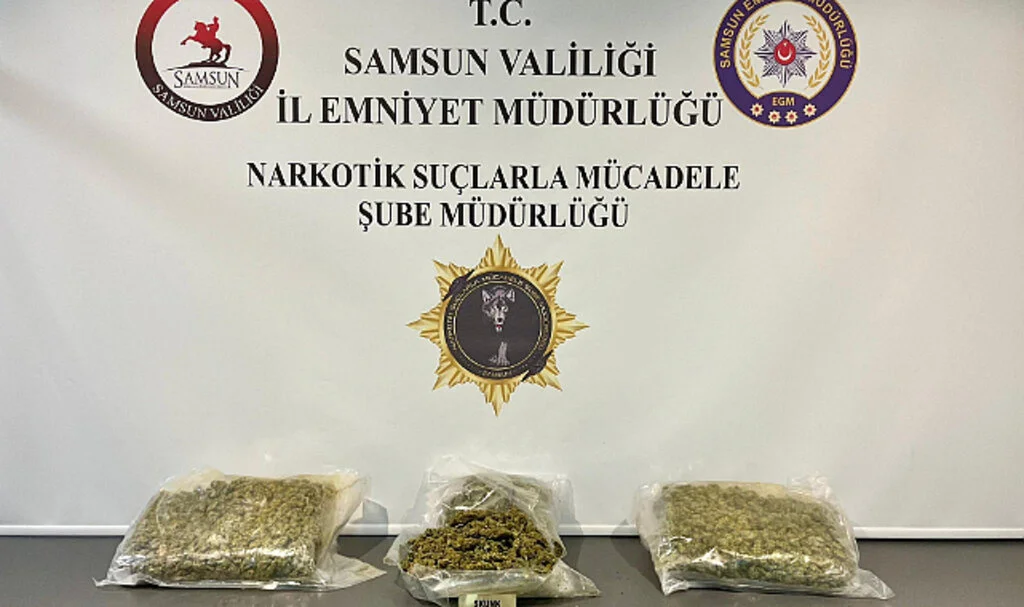 Samsun'da Uyuşturucu Operasyonu: 2 Kilo 160 Gram Skunk Ele Geçirildi