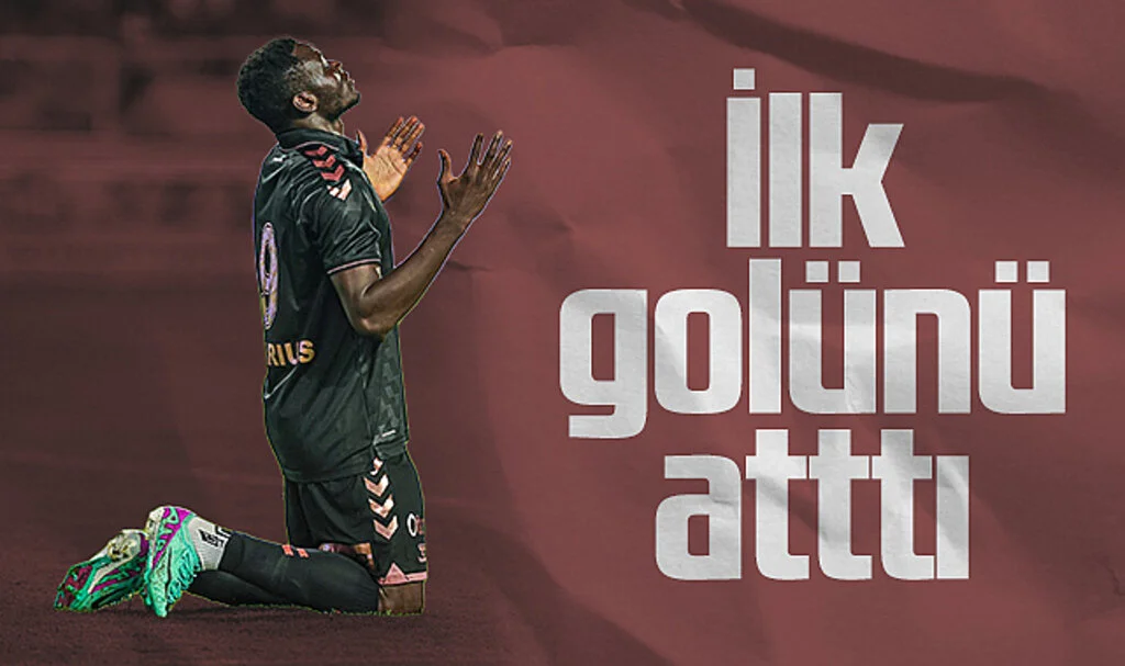 Samsunspor'da Marius İlk Golünü Attı