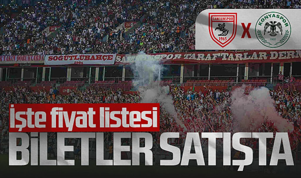 Samsunspor - Konyaspor Maç Biletleri Satışta! İşte Fiyat Listesi...
