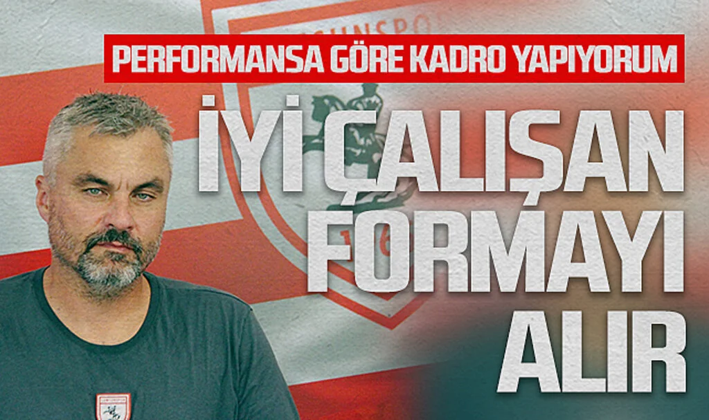 Samsunspor Teknik Direktörü Thomas Reis: İyi Çalışan Formayı Alır